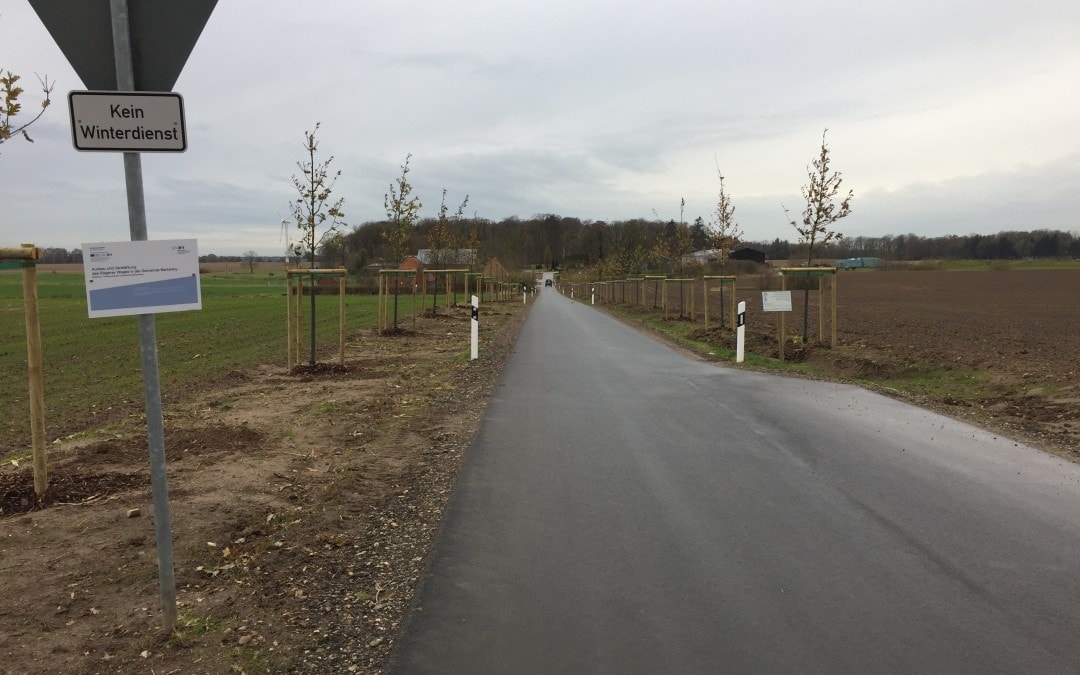 Ländlicher Wegebau: Ausbau des Rögener Weges in der Gemeinde Barkelsby