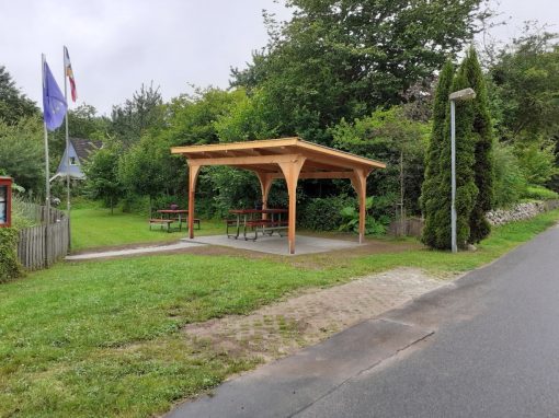 Einrichtung von 2 Fahrradunterständen in der Gemeinde Ulsnis